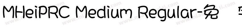 MHeiPRC Medium Regular字体转换